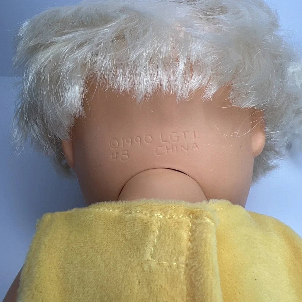 Vintage 1990 Galoob Baby Face So Delightful DeeDee #8 Doll Lavender Eyes